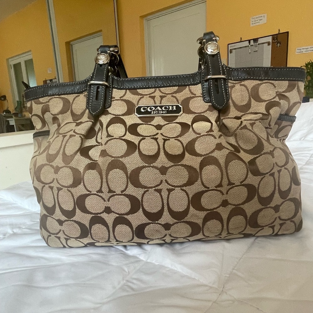Coach Brown & Tan Bag